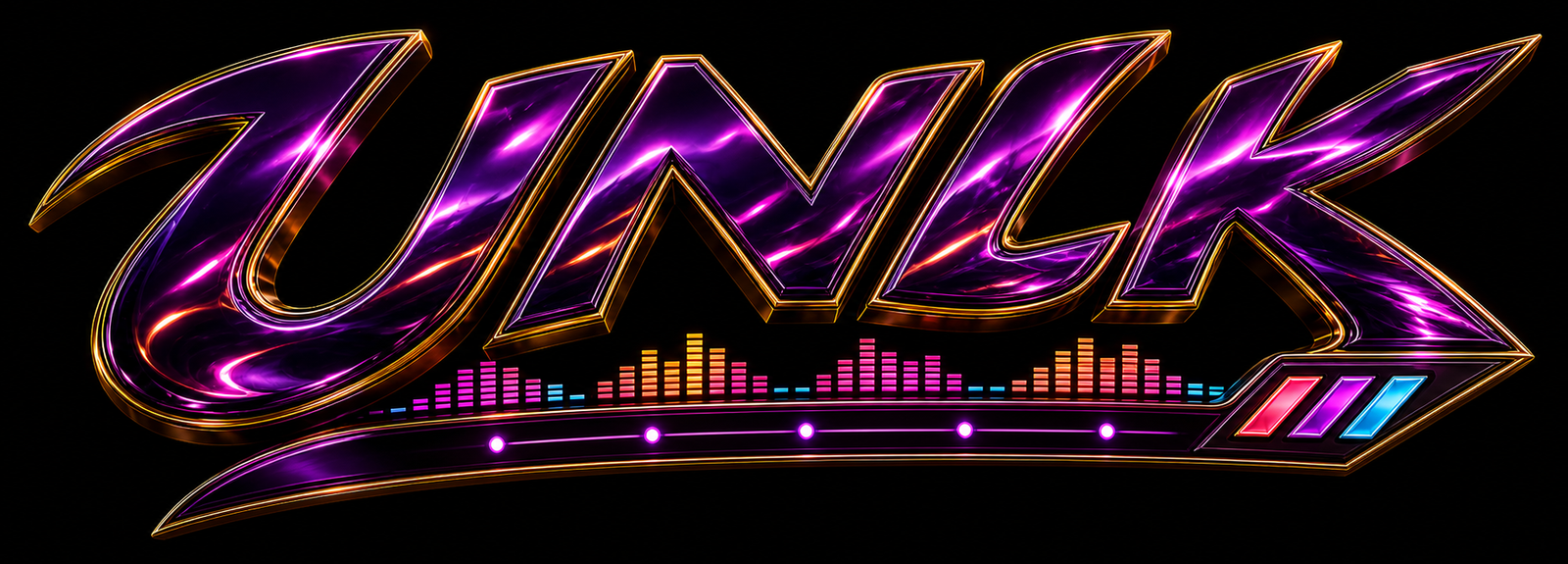 UNLK Dembow Chrome logo